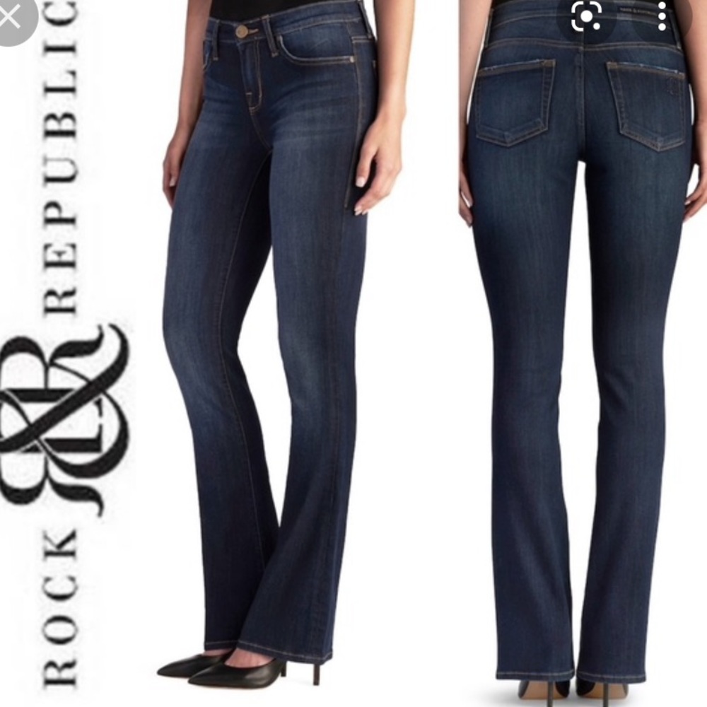 Women’s Rock and Republic Bootcut Denim Jeans - Size 10/Medium